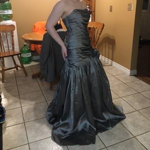 Grey/Silver Prom Dress